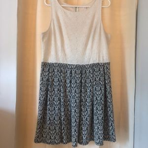 White and Black Dress